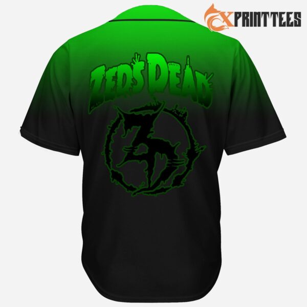 Zeds Dead Green Oil Slick Jersey For EDM Festivals High Quality