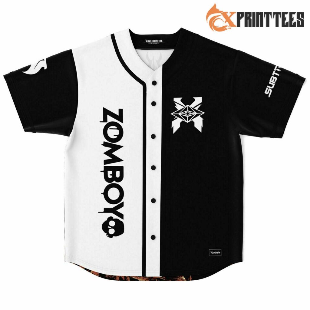 Zomboy Slander Subtronics Svdden Death Cross Over Baseball Jersey Edm zomboy-slander-subtronics-svdden-death-cross-over-baseball-jersey-edm