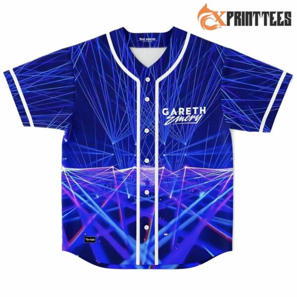 Gareth Emery Mike Go Royal Blue Baseball Jersey, EDM Music Lover Gifts