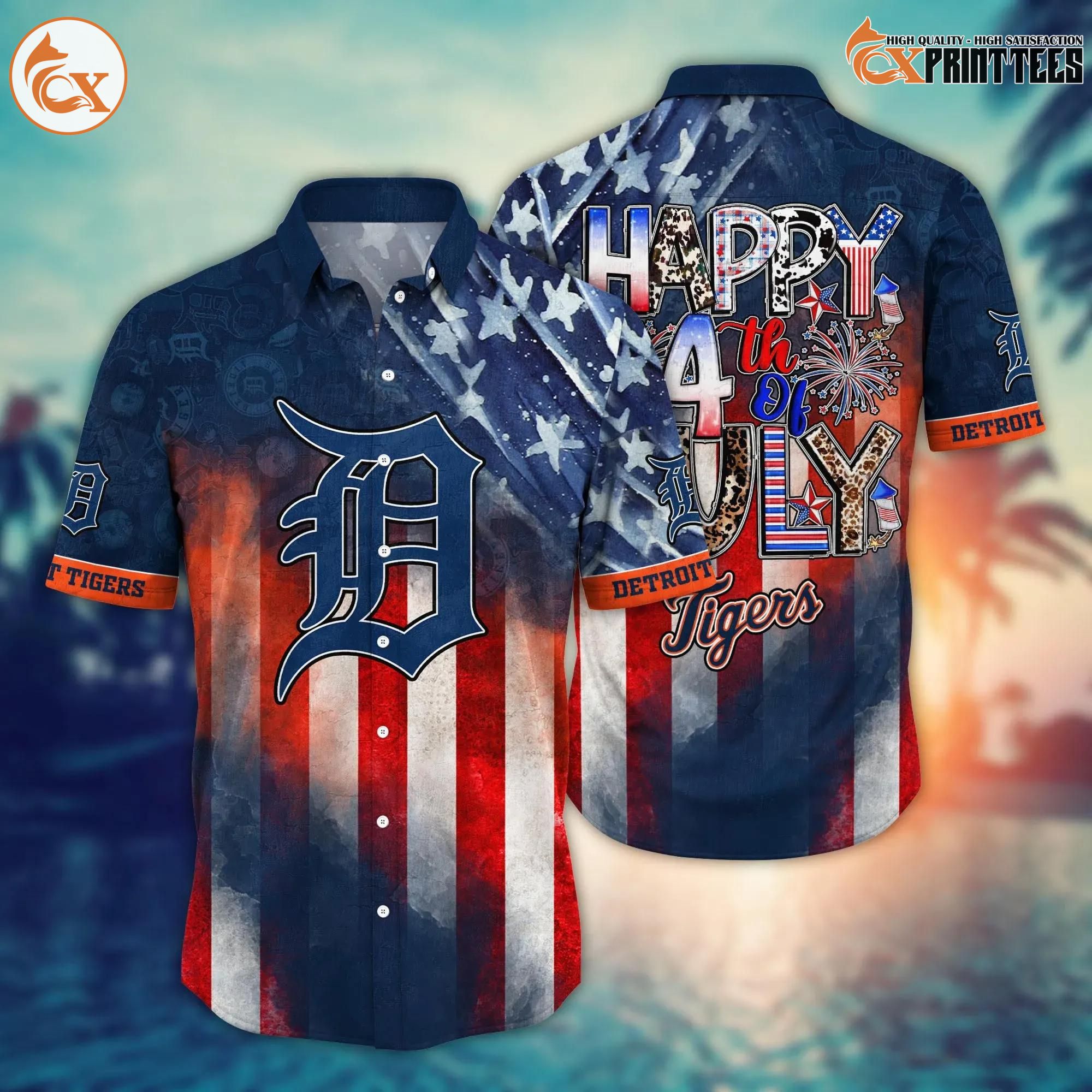Fox Print Tees Hawaiian shirt product photo