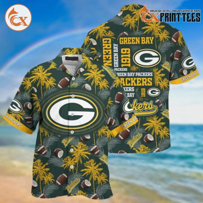 Green Bay Packers Logo Classic Hawaiian Shirt, Gifts for Cheesehead ...