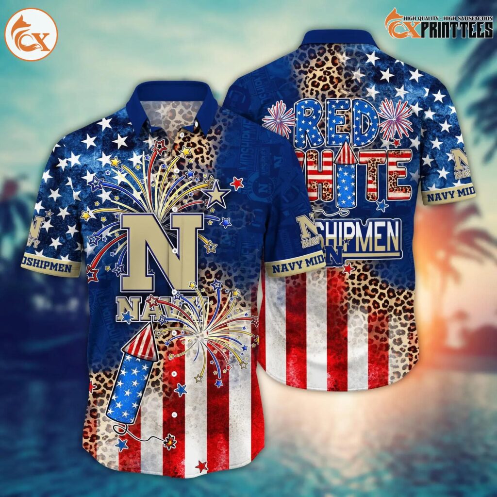 Us Navy Football Summer Shirt Customize America Independence Day, Cool