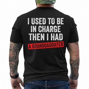 Funny Granddaughter Gift for Grandpa T-Shirt - Fox Print Tees