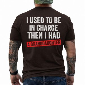 Funny Granddaughter Gift for Grandpa T-Shirt - Fox Print Tees 2