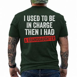 Funny Granddaughter Gift for Grandpa T-Shirt - Fox Print Tees 4