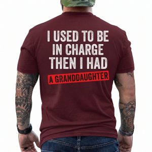 Funny Granddaughter Gift for Grandpa T-Shirt - Fox Print Tees 5