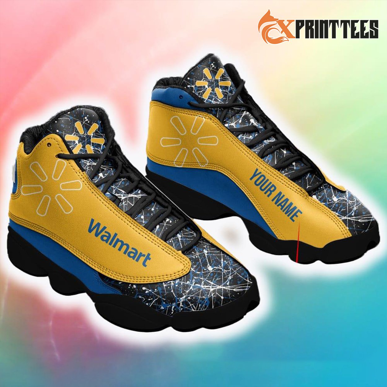 Custom Walmart Logo Air Jordan 13 Shoes