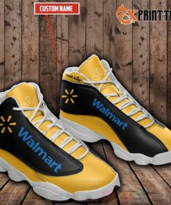 Walmart Custom Black Yellow Sneaker Air Jordan 13 Shoes