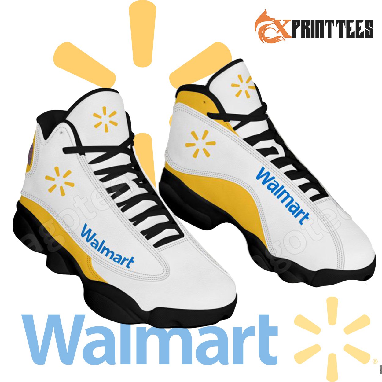 Walmart-White-Yellow-Sneaker-Air-Jordan-13-Shoes-2 Walmart White Yellow Sneaker Air Jordan 13 Shoes 1